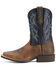 Image #2 - Ariat Boys' Tombstone Western Boots - Square Toe, Black, hi-res