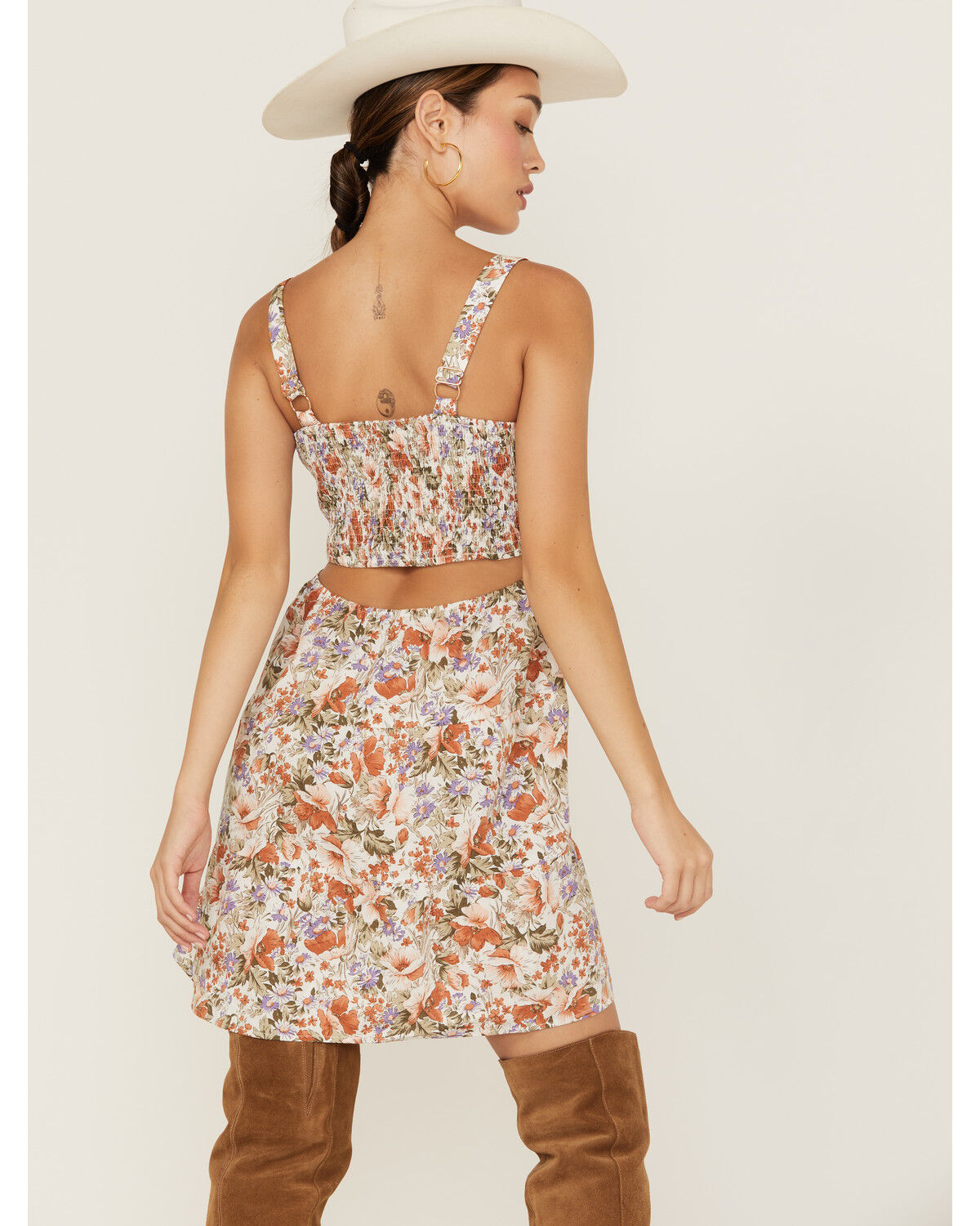 Image #3 - Heartloom Women's Wildflower Ruta Mini Dress, Orange, hi-res