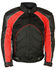 Image #1 - Milwaukee Leather Men's Combo Leather Textile Mesh Racer Jacket - 3X, Black/red, hi-res