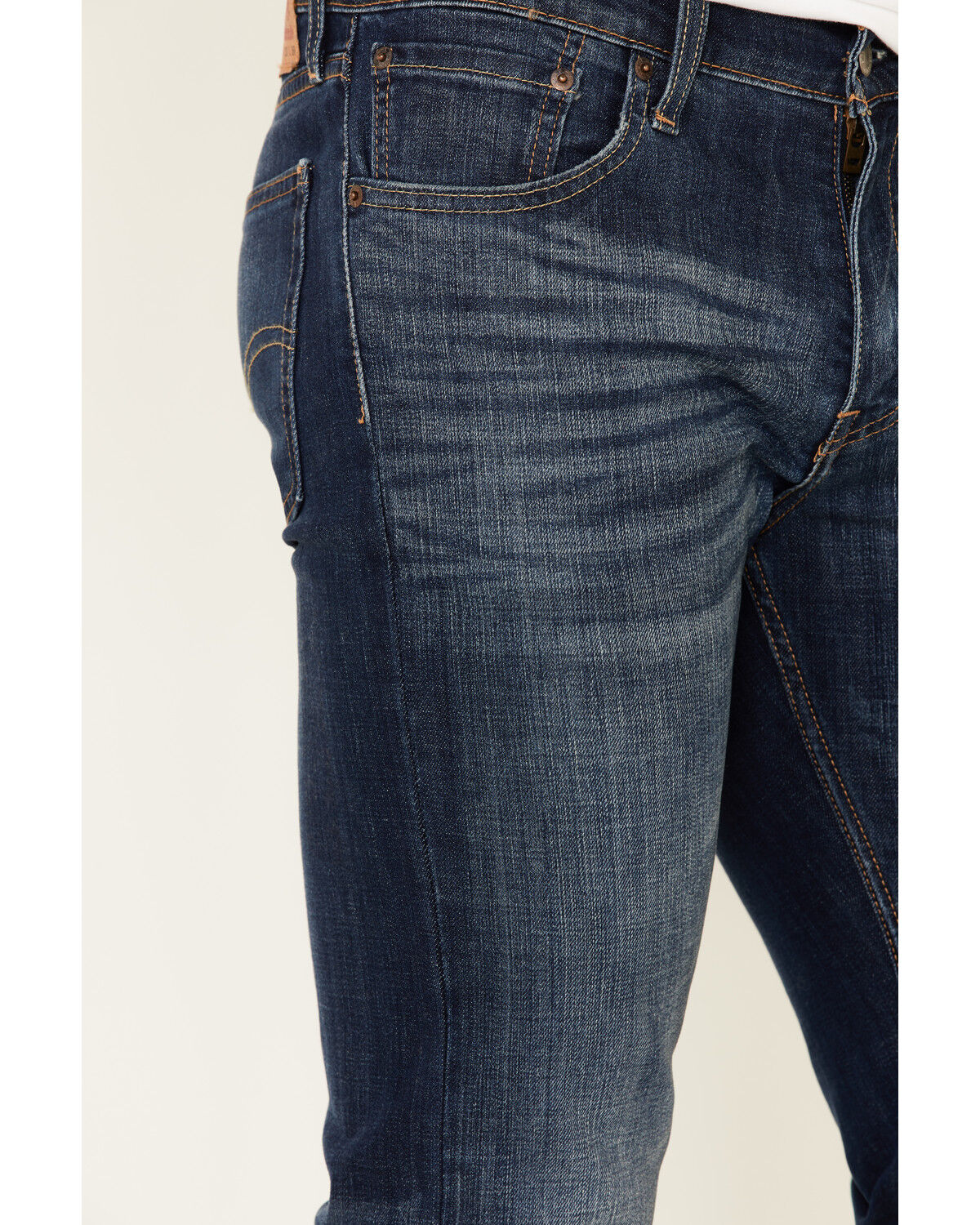 Image #5 - Levi's Men's 527 Prewashed Low Straight Bootcut Jeans, Blue, hi-res