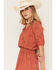 Image #2 - Wild Moss Women's Western Embroidered Cutout Mini Dress, Rust Copper, hi-res
