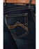 Image #4 - Ariat Men's Boot Barn Exclusive M4 Gunner Dark Wash Relaxed Boot Stretch Denim Jeans, Dark Wash, hi-res
