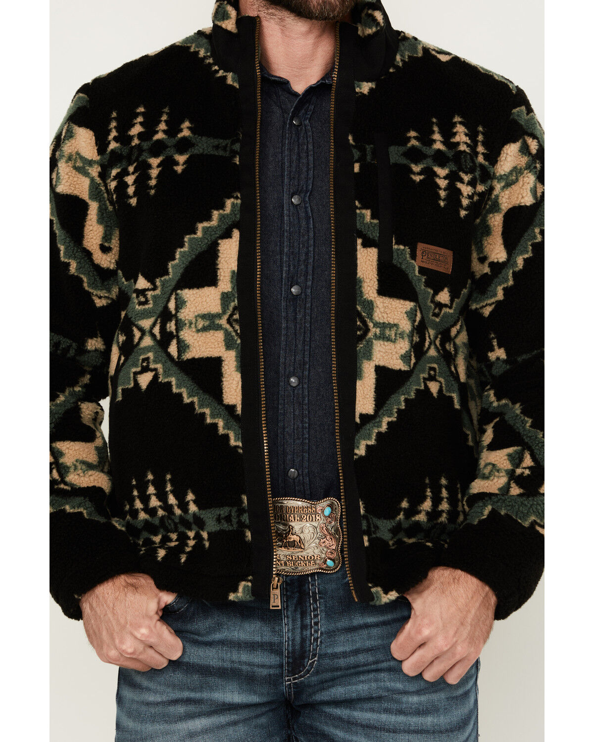 Image #3 - Pendleton Men's Tahuya Berber Canvas Jacket, Black, hi-res