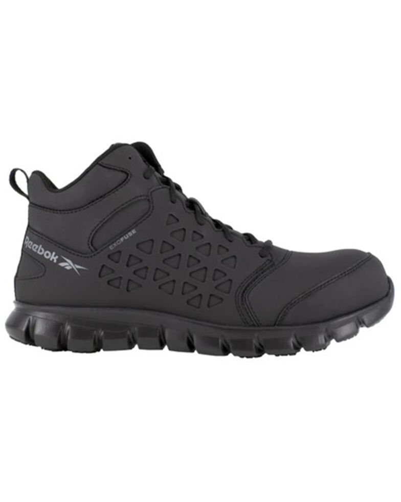 Reebok Men's Sublite Work Boots - Composite Toe, Black, hi-res