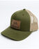 Range Leather Men's Moss & Kkaki California State Patch Mesh-Back Ball Cap , Olive, hi-res