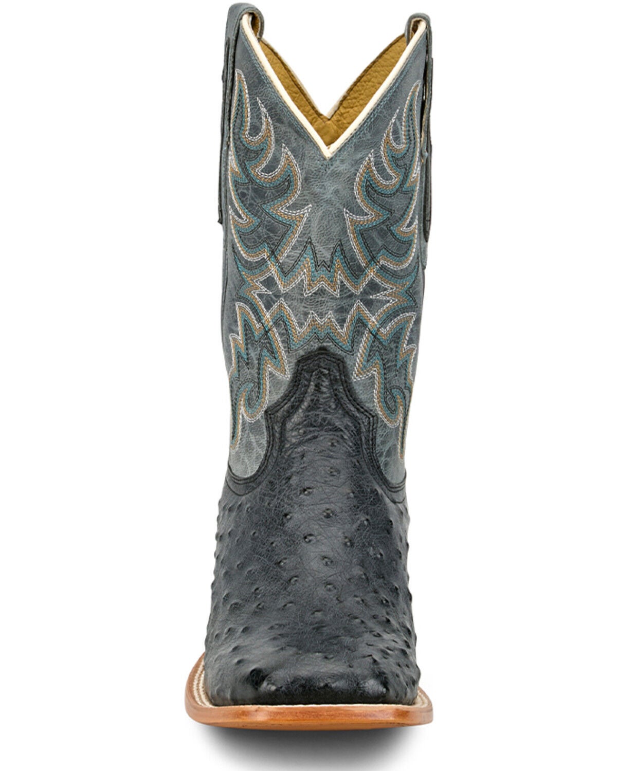 Image #4 - Tony Lama Men's Blaine Exotic Ostrich Western Boots - Broad Square Toe, Grey, hi-res