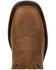 Rocky Men's Ride FLX Waterproof Pull On Western Boot - Square Toe, Brown, hi-res