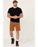Image #1 - Hawx Men's Chip Flat Front Work Shorts, Rust Copper, hi-res