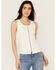 Image #1 - Idyllwind Women's Edna Button Front Ribbed Tank, Ivory, hi-res