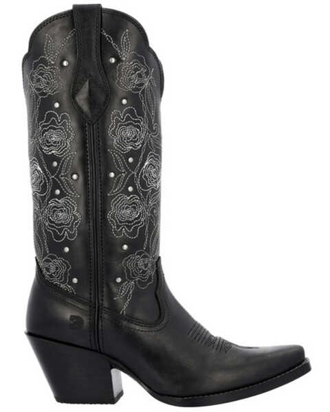 Image #2 - Durango Women's Crush Rosewood Western Boots - Snip Toe, Black, hi-res