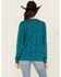 Image #4 - Cinch Women's Pullover Sweatshirt , Teal, hi-res