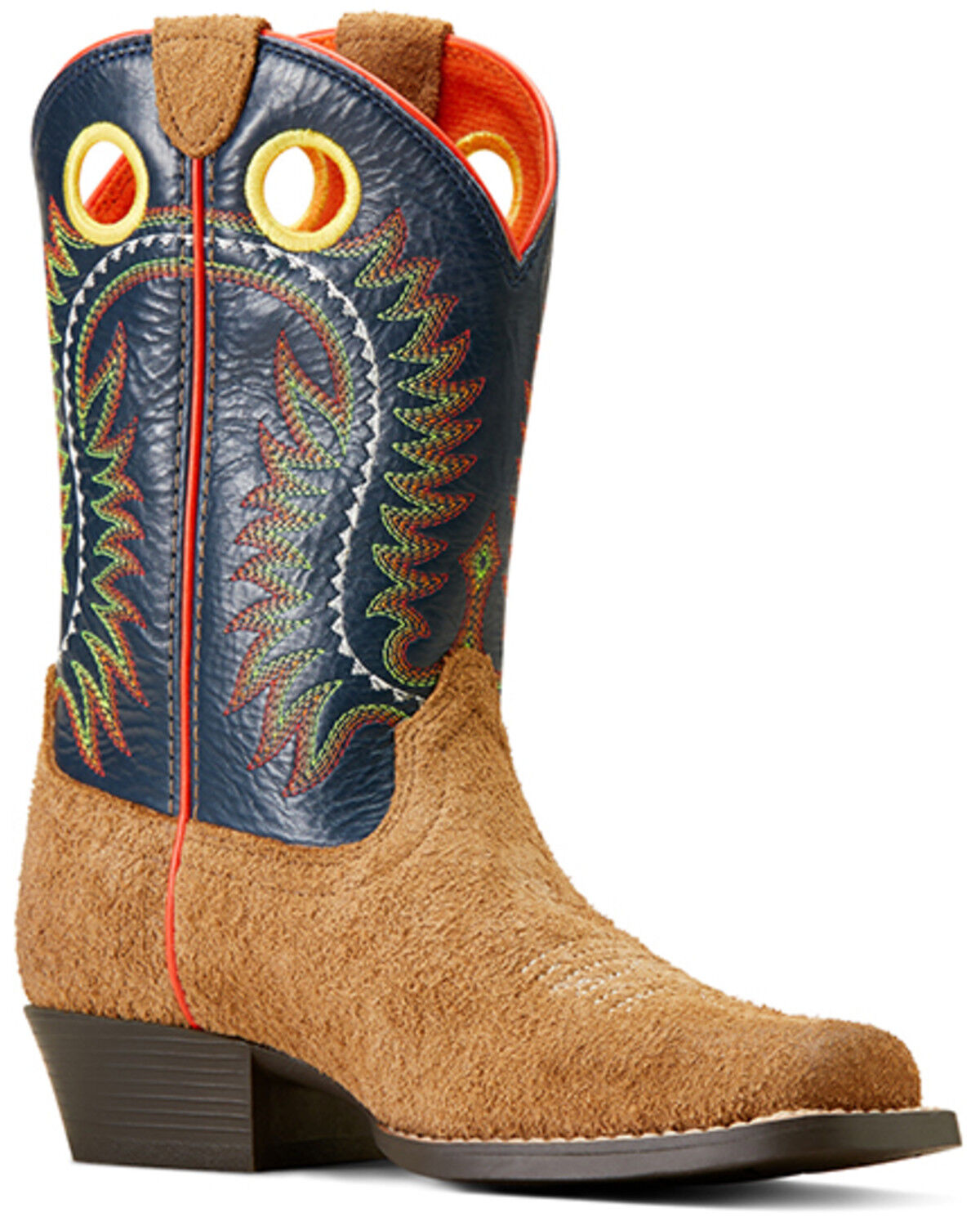Image #1 - Ariat Boys' Derby Monroe Western Boots - Square Toe, Beige, hi-res