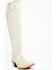 Image #1 - Corral Women's Glitter Overlay Tall Western Boots - Snip Toe, Beige/khaki, hi-res