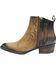 Image #2 - Circle G Burnished Double Zipper Booties - Round Toe, , hi-res