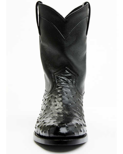 Image #4 - Cody James Black 1978® Men's Carmen Exotic Full-Quill Ostrich Roper Boots - Medium Toe , Black, hi-res