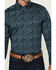 Image #3 - Cody James Men's Lasso Paisley Print Long Sleeve Button-Down Stretch Western Shirt - Big, Blue, hi-res