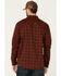 Image #4 - Cody James Men's FR Southwestern Plaid Print Long Sleeve Snap Work Shirt, Wine, hi-res