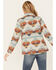 Idyllwind Women's Southwestern Print Jacquard Shacket , Stone, hi-res