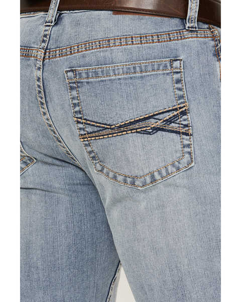 Image #4 - RANK 45® Men's Pistol Medium Wash Slim Straight Stretch Denim Performance Jeans, Light Wash, hi-res