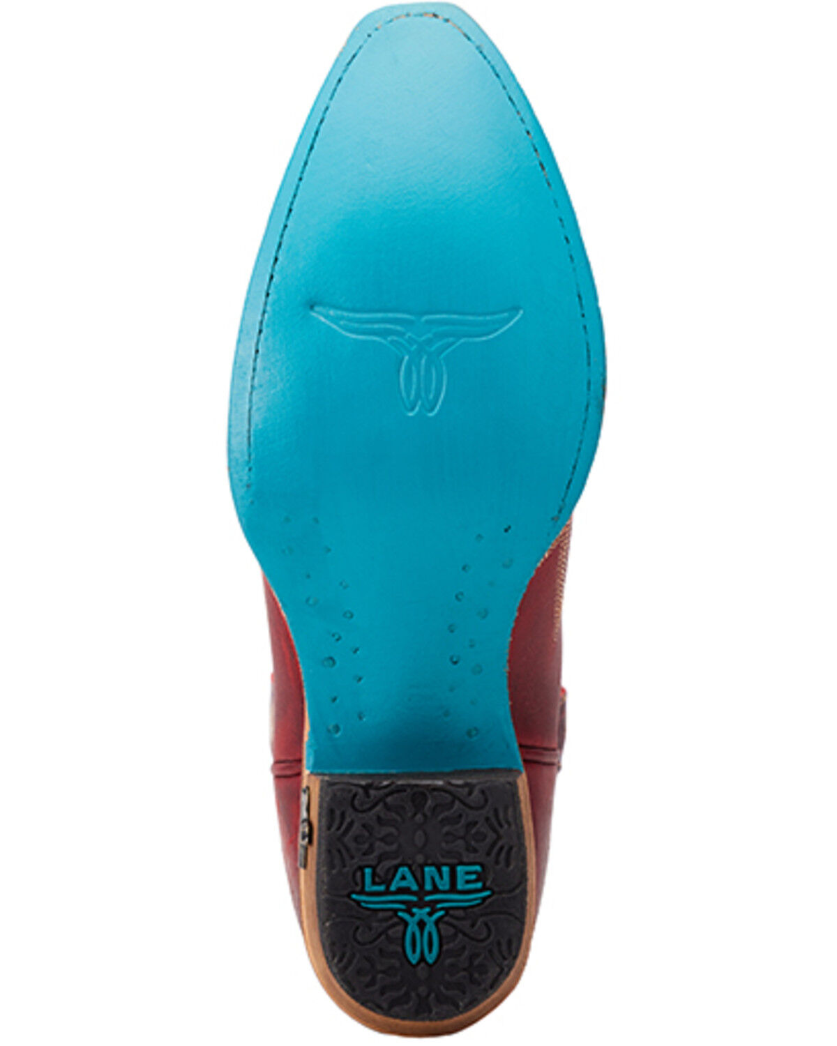 Image #7 - Lane Women's Lexington Western Booties - Snip Toe, Red, hi-res