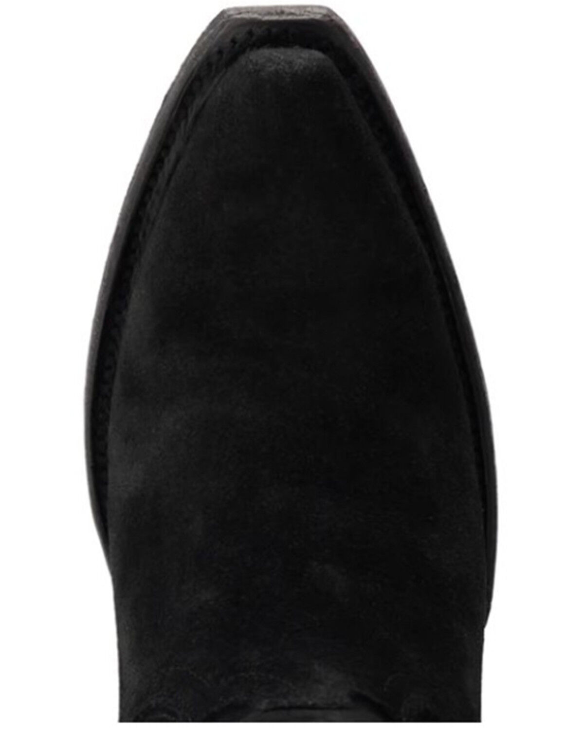 Image #6 - Lane Women's Emma Jane Suede Western Booties - Snip Toe, Black, hi-res