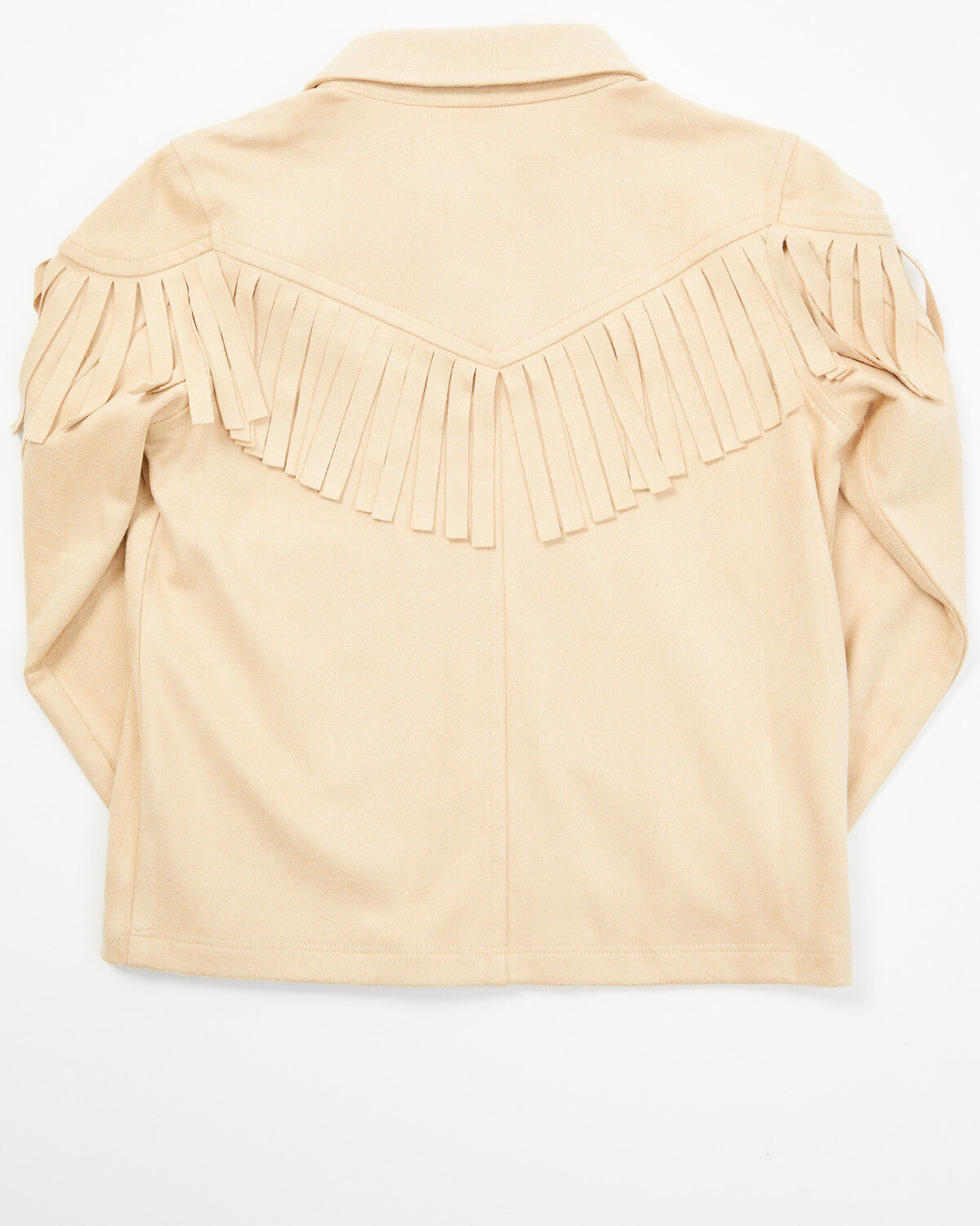 Image #3 - Shyanne Toddler Girls' Juniper Faux Suede Fringe Jacket, Tan, hi-res