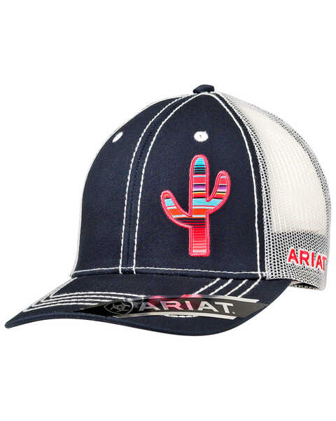 Ariat Women's Cactus Baseball Cap, Navy, hi-res