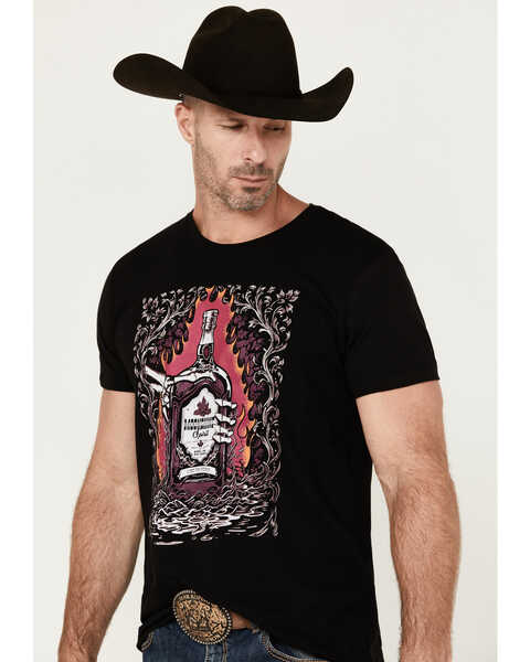 Image #2 - Moonshine Spirit Men's Distilled Short Sleeve Graphic T-Shirt, Black, hi-res