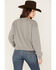 Ariat Women's R.E.A.L Varsity Logo Cropped Sweatshirt, Heather Grey, hi-res