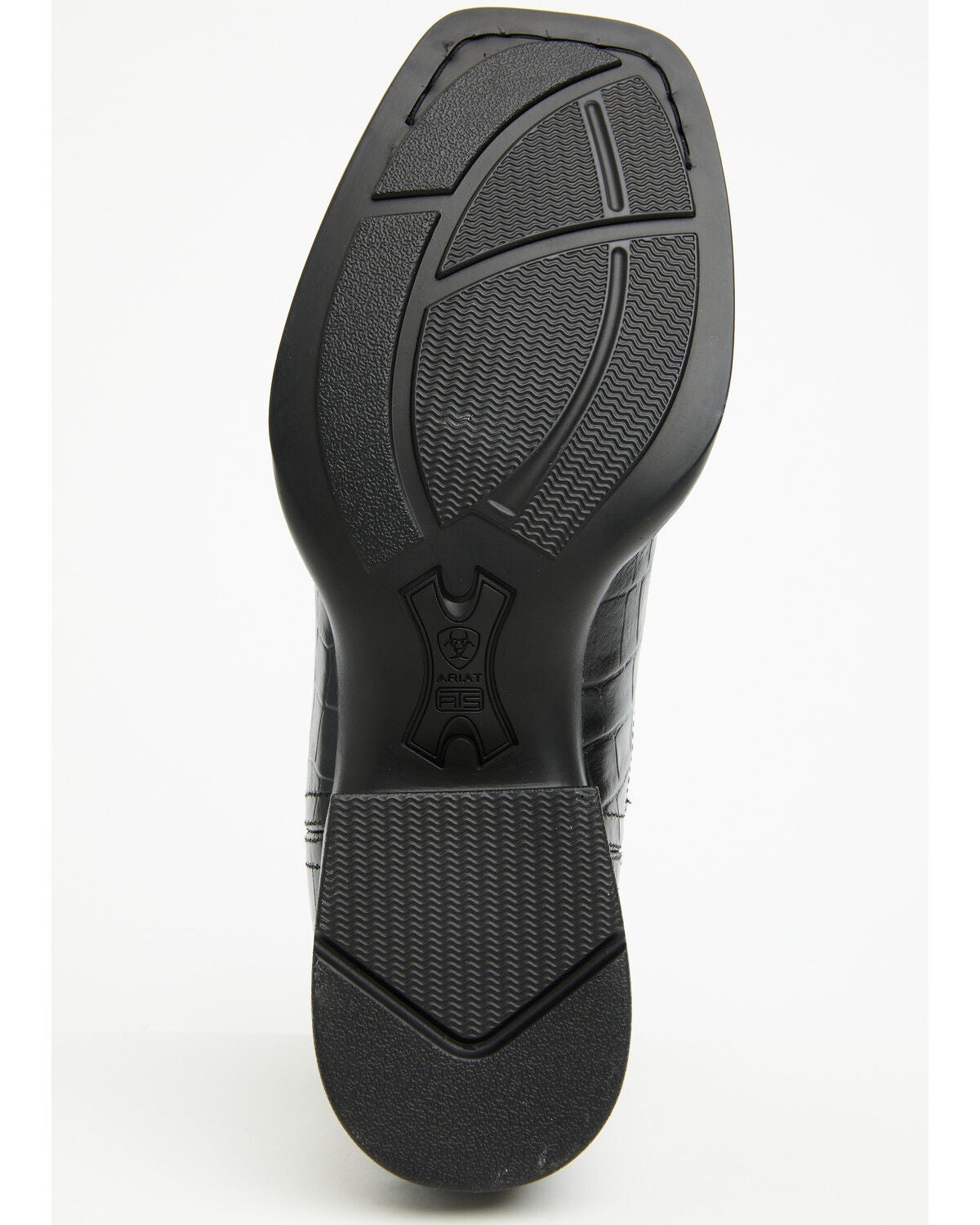 Image #7 - Ariat Men's Booker Crocodile Print Chelsea Boots - Broad Square Toe, Black, hi-res