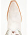 Image #6 - Corral Women's Star Inlay Fringe Tall Western Boots - Snip Toe, White, hi-res