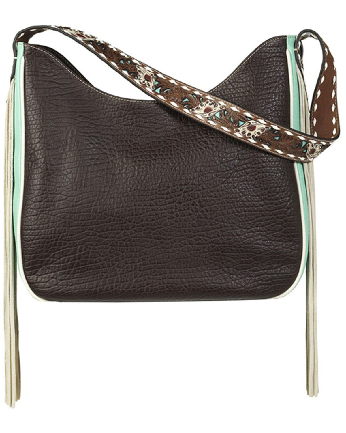 Image #1 - Ariat Women's Monroe Leather Shoulder Purse, Brown, hi-res