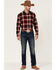 Image #2 - Gibson Men's Old School Plaid Long Sleeve Button Down Western Flannel Shirt, Red, hi-res