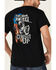 Cowboy Up Men's Two Words America Short Sleeve Graphic T-Shirt , Black, hi-res