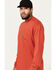 Image #4 - Ariat Men's Rebar Cotton Strong Stacking Dimes Long Sleeve Graphic T-Shirt, Red, hi-res