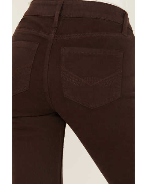 Image #4 - Idyllwind Women's Coffee Bean Mid Rise Rebel Fringe Bootcut Jeans , Dark Brown, hi-res
