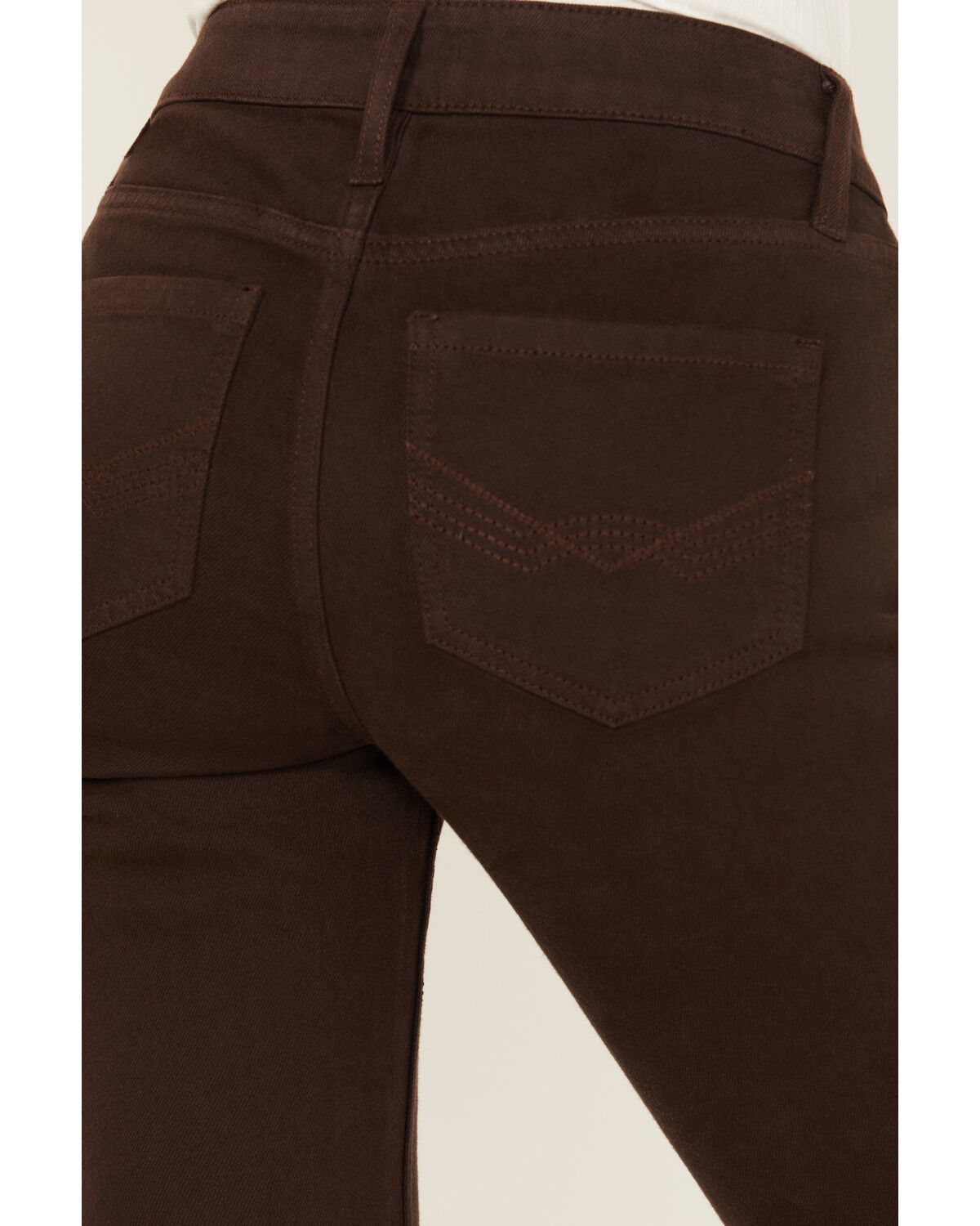 Image #4 - Idyllwind Women's Coffee Bean Mid Rise Rebel Fringe Bootcut Jeans, Dark Brown, hi-res