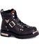 Image #1 - Harley Davidson Brake Buckle Motorcycle Boots - Round Toe , Black, hi-res