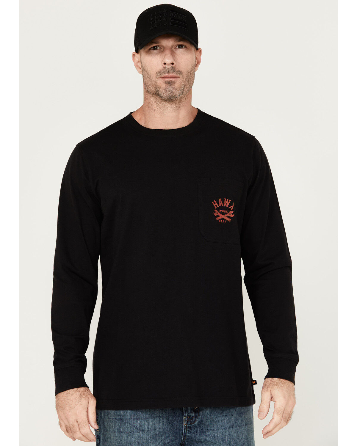 Image #2 - Hawx Men's Never Sleep Long Sleeve Graphic T-Shirt, Black, hi-res