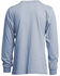 Image #2 - Lapco Men's FR Long Sleeve Button-Down Henley Work Shirt - Big & Tall, Blue, hi-res