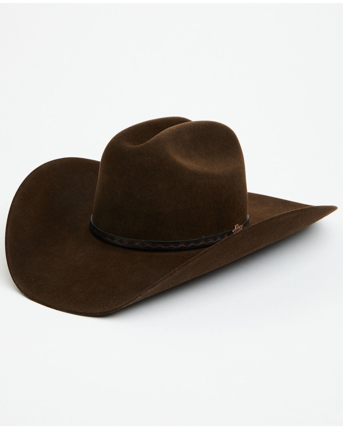 Stetson The Medalist Felt Cowboy Hat, Chocolate, hi-res
