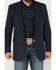 Image #3 - Circle S Men's Plaid Print Western Sportcoat - Big, Navy, hi-res