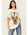 Image #1 - Wrangler Women's Guitar Short Sleeve Graphic Tee, White, hi-res
