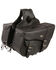 Image #1 - Milwaukee Leather Large Braided Throw Over Saddle Bag, Black, hi-res