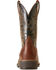 Ariat Men's Ridgeback Western Performance Boots - Broad Square Toe, Brown, hi-res