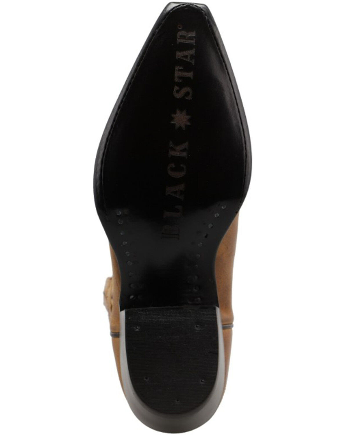 Image #7 - Black Star Women's CellSole Studded Leather Western Boots - Snip Toe, Brown, hi-res