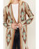 Rock & Roll Denim Women's Southwestern Print Long Sleeve Duster , Ivory, hi-res