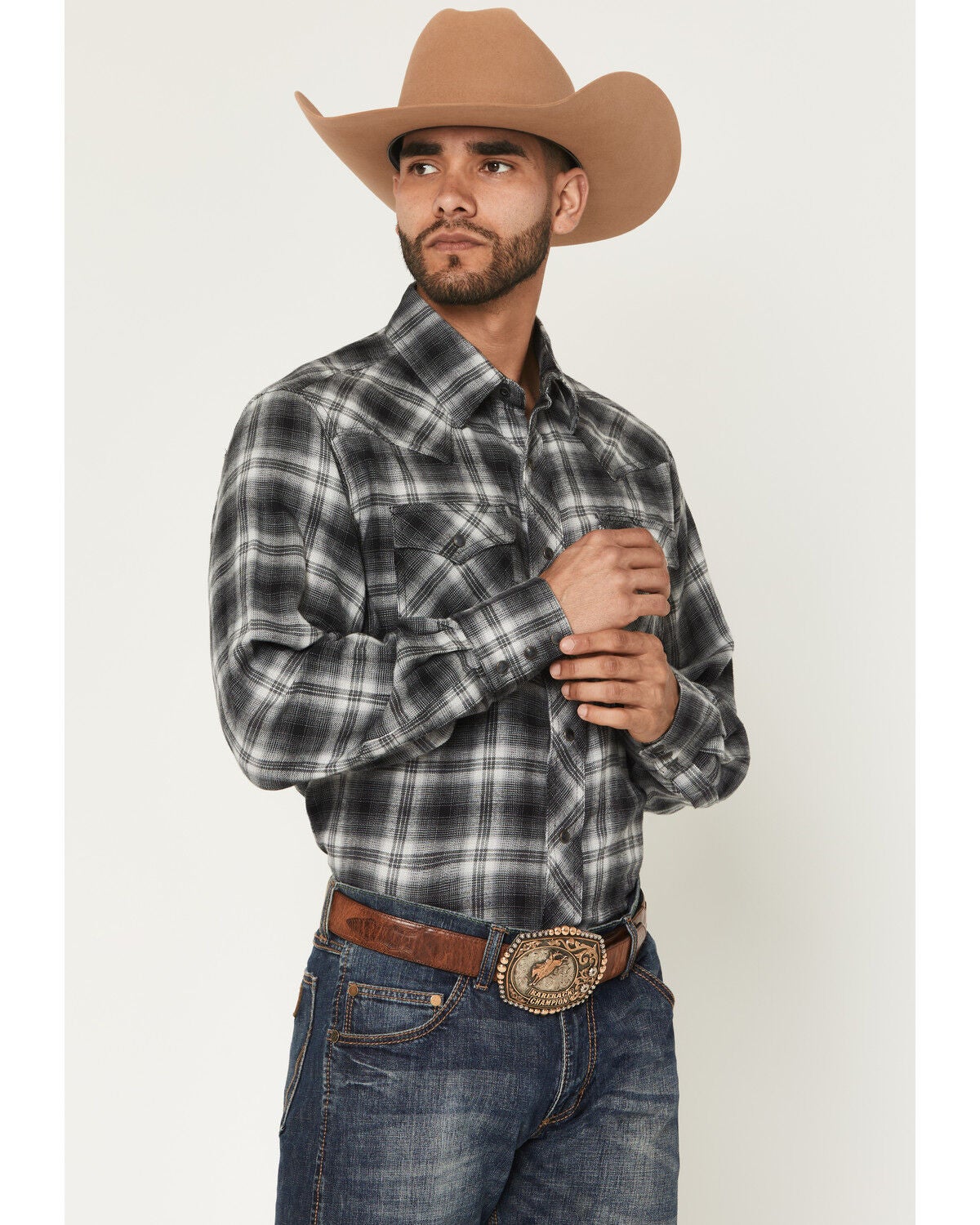 Carhartt Men's Dark Brown Washed Duck Sherpa Lined Mock Neck