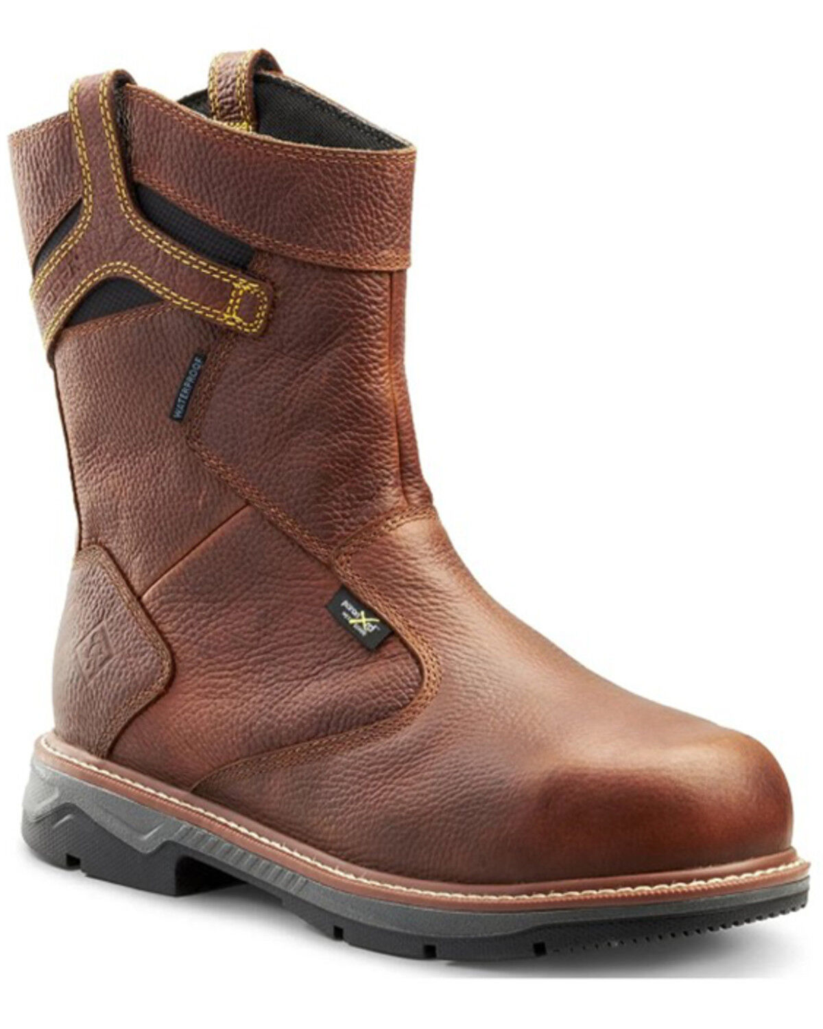 Image #1 - Kodiak Men's 8" Patton Wellington Metguard Waterproof Work Boots - Aluminum Toe, Brown, hi-res