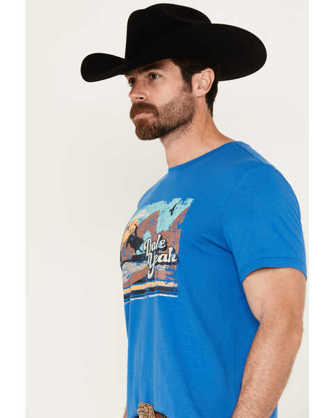 Image #2 - Panhandle Men's Dale Yeah Scenic Short Sleeve Graphic T-Shirt, Bright Blue, hi-res